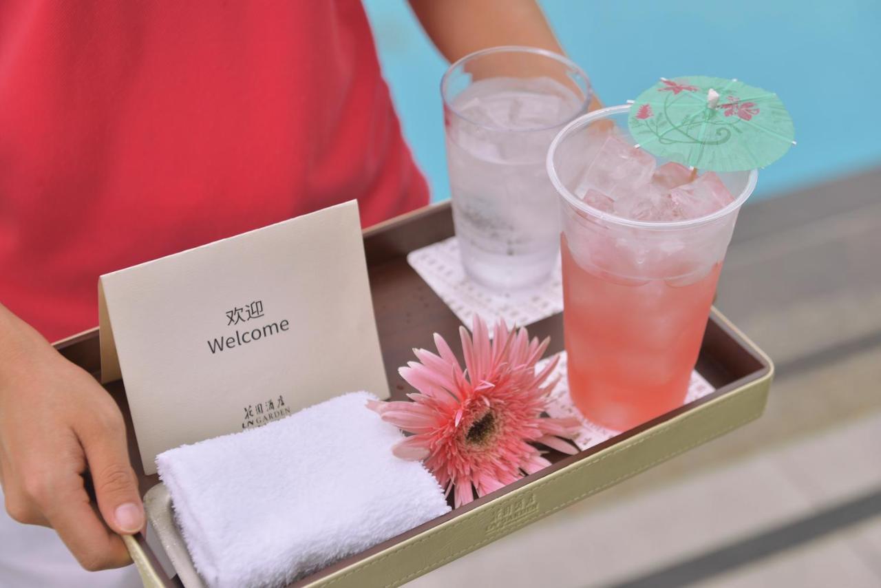 The Garden Hotel Guangzhou - Free Shuttle Between Hotel And Exhibition Center During Canton Fair & Exhibitor Registration Counter Extérieur photo Welcome drink